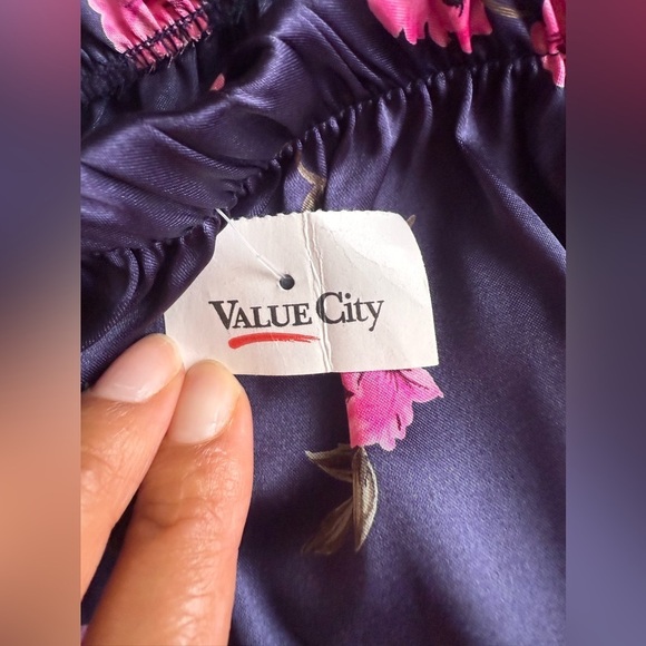 Floral Satin Pants pijama pant size M - Picture 12 of 16